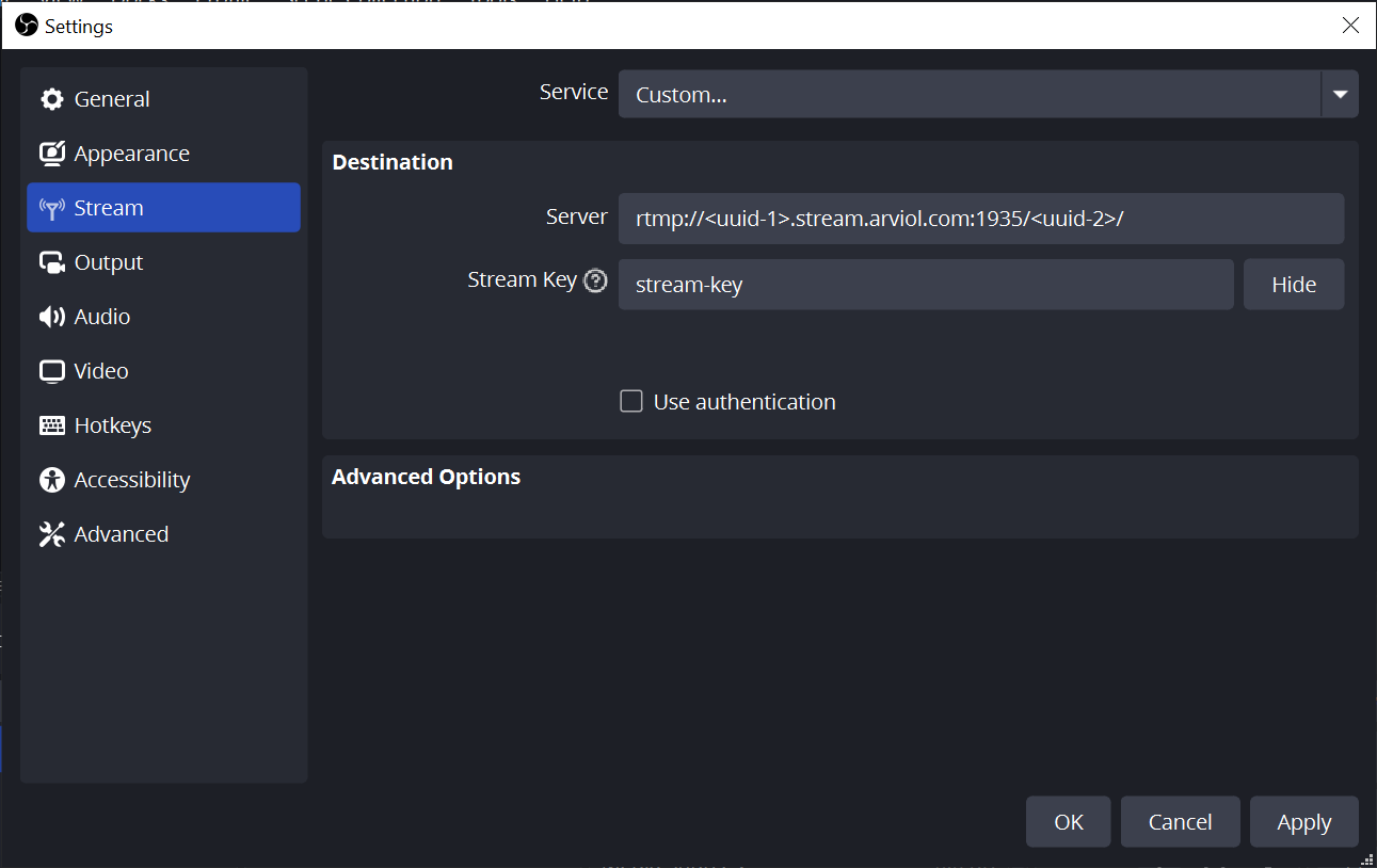 OBS Settings